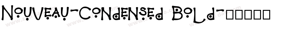 Nouveau-Condensed Bold字体转换